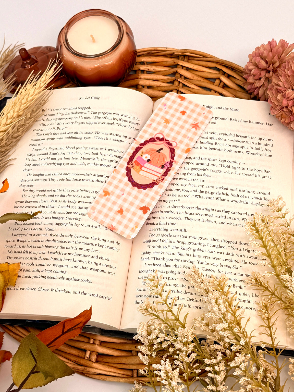 Fall Pumpkin Bookmark