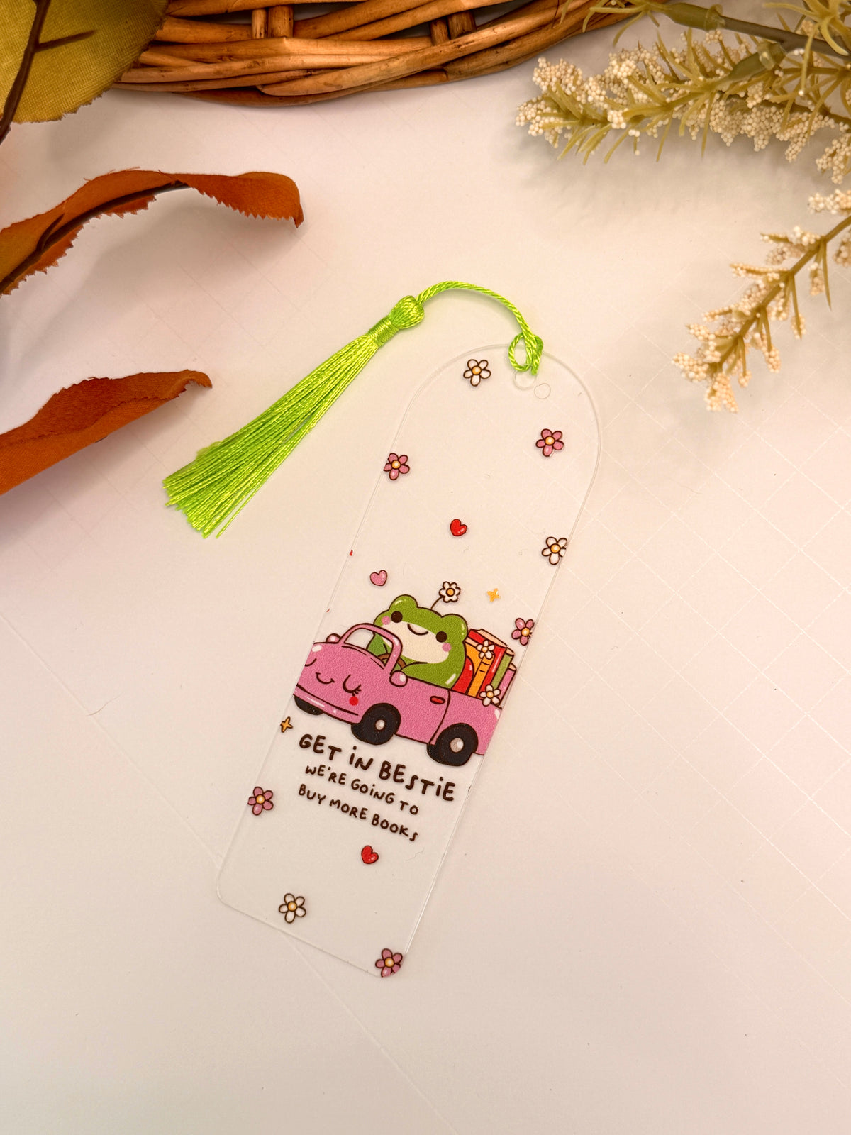 Froggy Bestie Acrylic Bookmark