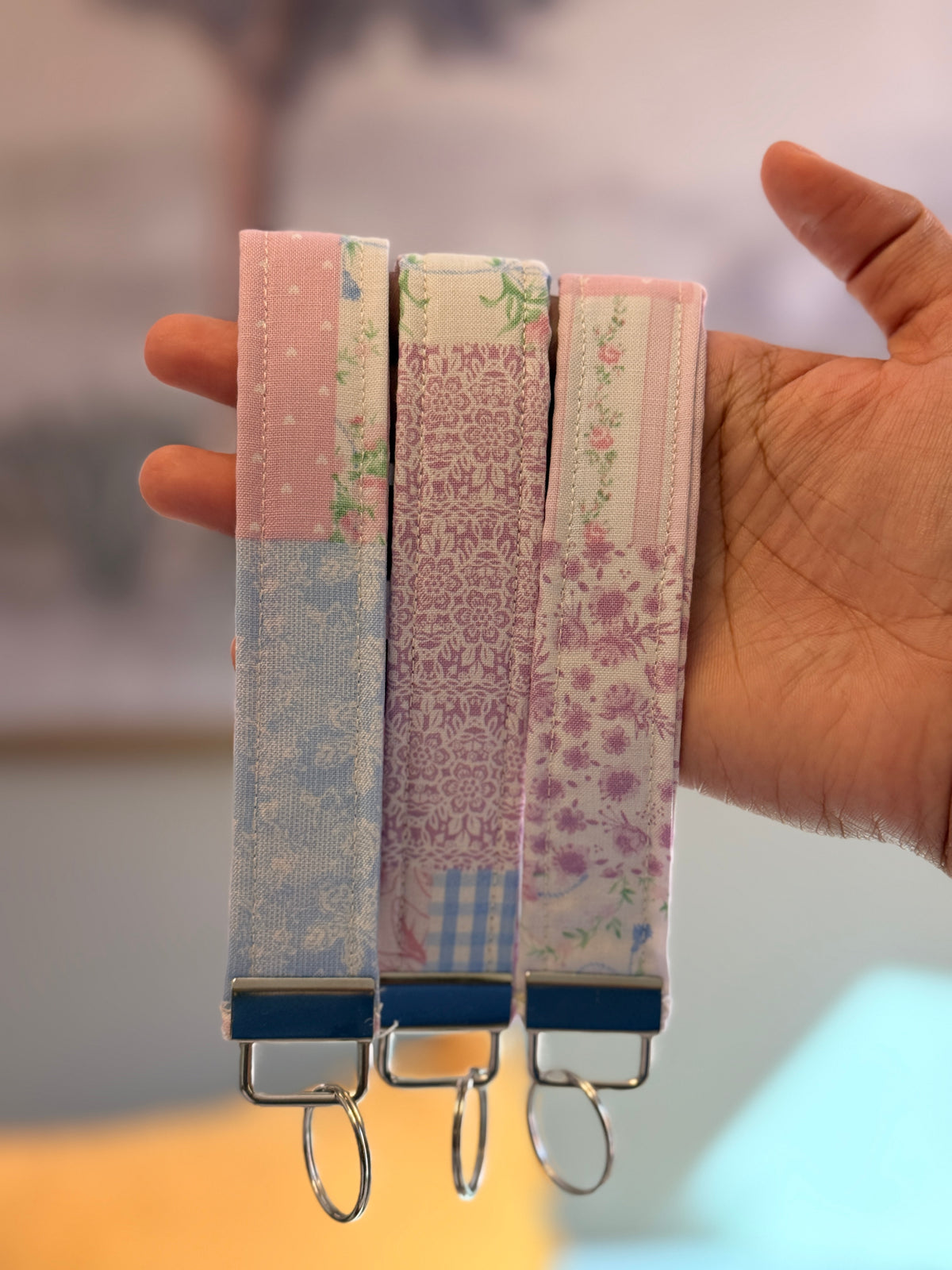 Picnic Patch Keychain Wristlet