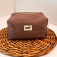 Simple Brown Towel Makeup Bag
