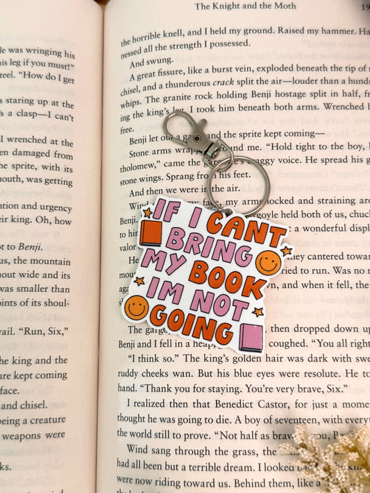 Can't Bring Book Bag Charm