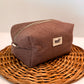 Simple Brown Towel Makeup Bag