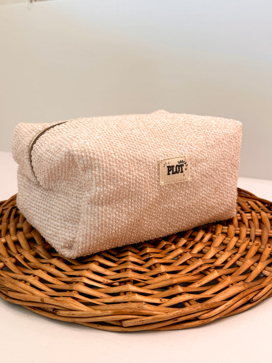 Natural Oat Towel Makeup Bag