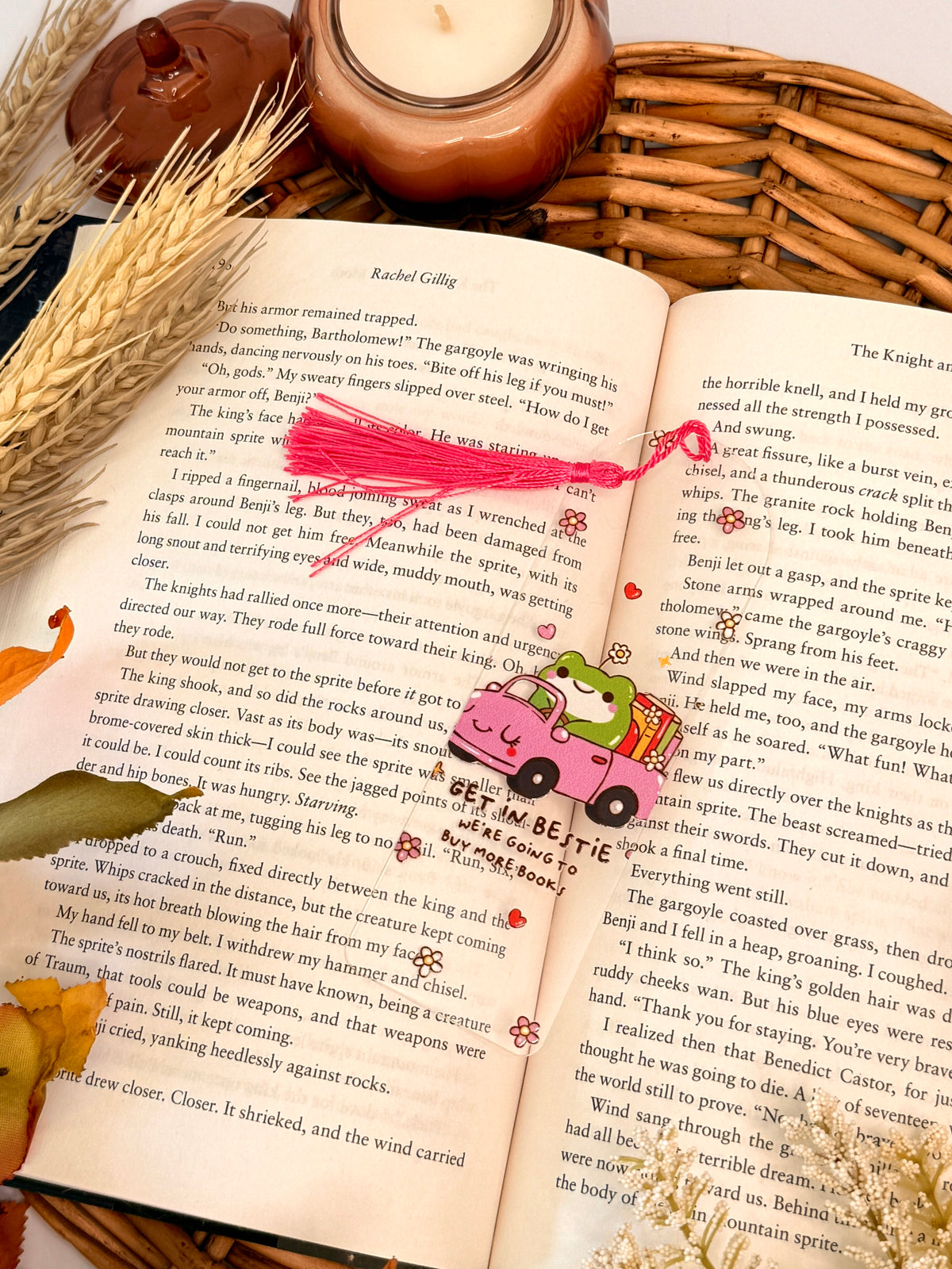 Froggy Bestie Acrylic Bookmark