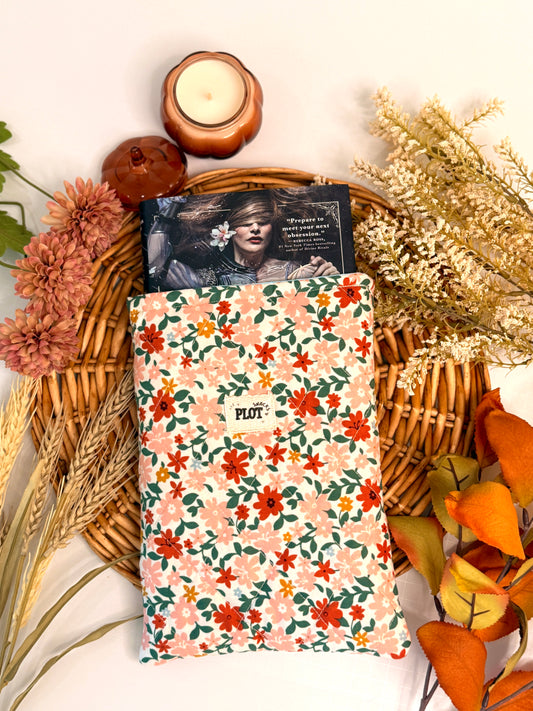 Pink Myrtle Large Book Sleeve