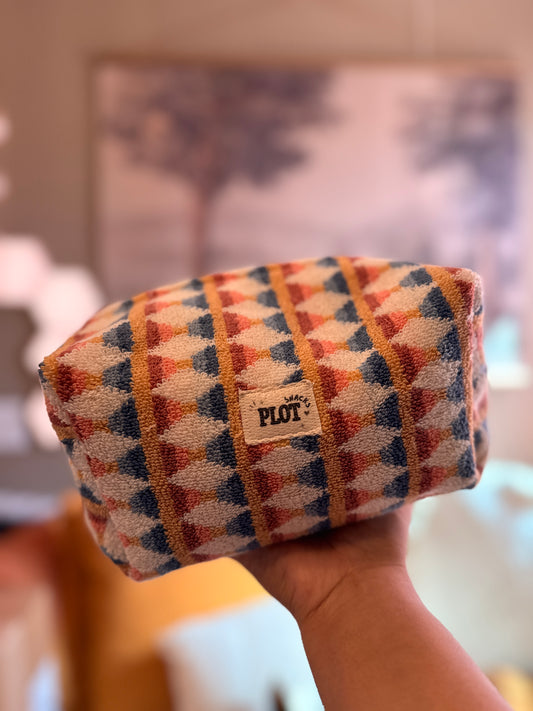 Colorful Diamond Towel Makeup Bag