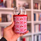 Small Cherry Checker Cup Sleeve